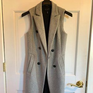 Rag & Bone Vest, Double-Breasted, Long Wool Vest. New Without Tags